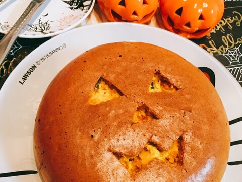 HMと炊飯器でかぼちゃケーキ((◆▼◆))